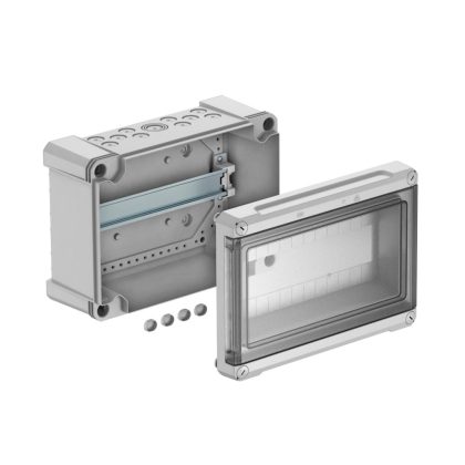   OBO 2008872 Tablou de distributie PC 12L SDB pentru 12 TE, fără bloc bornă 290x205x130mm policarbonat gri deschis