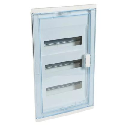 LEGRAND 201423 Nedbox süllyesztett kiselosztó,3s 42m átlátszó műanyag ajtóval