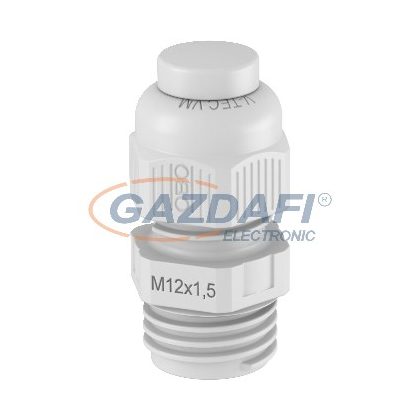   OBO 2023040 V-TEC VM12VS LGR Tömszelence előszerelt tömítődugóval M12 világosszürke IP68 poliamid