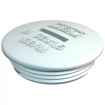   OBO 2033003 108 M12 PS Zárócsavar M12 világosszürke polisztirol