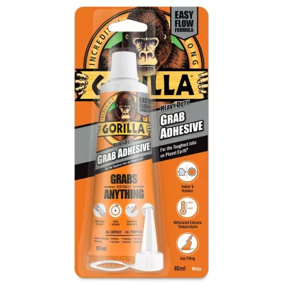   Gorilla HEAVY DUTY GRAB Extra Erős Építési Ragasztó - 80ml tubus (2044300)