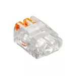   OBO 2054450 61 225 FL Rugós Vezetékösszekötő 2 pólusú, működtető karral 0,2-2,5mm2 átlátszó polikarbonát