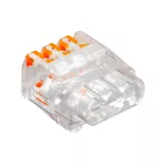 OBO 2054454 61 325 FL Rugós Vezetékösszekötő 3 pólusú, működtető karral 0,2-2,5mm2 átlátsz