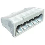   OBO 2054507 61 525 LGR Rugós Vezeték-Összekötő csavarnélküli csatlakozókapocs 5x2,5mm2 világosszürke poliamid