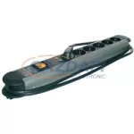   J. PRÖPSTER Túlfeszültségvédő 6-os csatlakozóaljzat sáv P-DA 6, D, 6,5kA