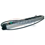   J. PRÖPSTER Túlfeszültségvédő 6-os csatlakozóaljzat sáv hálózati szűrővel P-DA 6 NF, D, 6,5kA