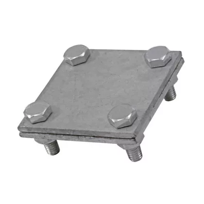   K. Összekötő kapocs laposvezetőhöz "SR02 M8", 55x55mm/30x4mm, 4xM8