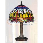 TIFFANY Asztali lámpa, 208-08T, E14, 40W