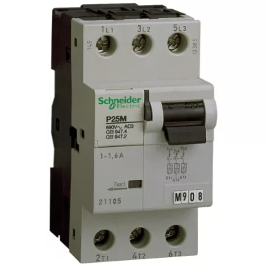 SCHNEIDER 21106 Acti9 P25M motorvédő kapcsoló, 3P, 2.5A