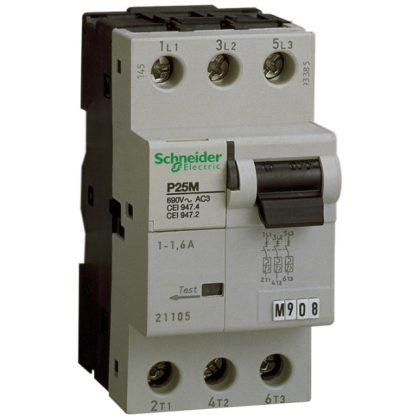SCHNEIDER 21108 Acti9 P25M motor protection switch, 3P, 6.3A