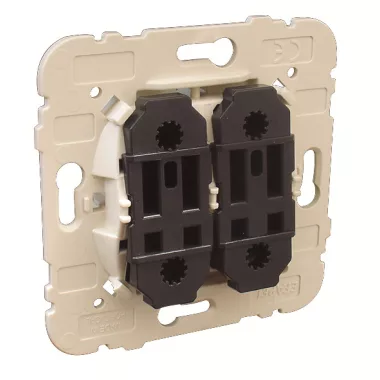 efapel 21207 Dupla nyomógomb irányfényekkel - 12V ~ ; 6A - 12V