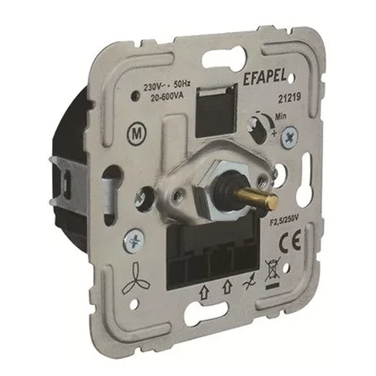   Efapel 21219  Fordulatszám szabályzó induktív terheléshez, 600VA