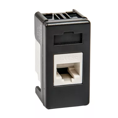 ELMARK "Life style" süllyesztett informatikai csatlakozóaljzat RJ45, sötétszürke