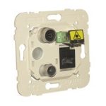 efapel 21535 R-TV+RJ45+optikai aljzat, csillagpontos