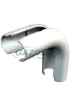 OBO 2153868 2953 B M25 LGR Quick-Pipe 90°-Os Könyök M25 világosszürke polivinil-klorid IP44