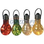   SG PRO 2171097 ledes felakasztható szolár lámpa, 4 színben