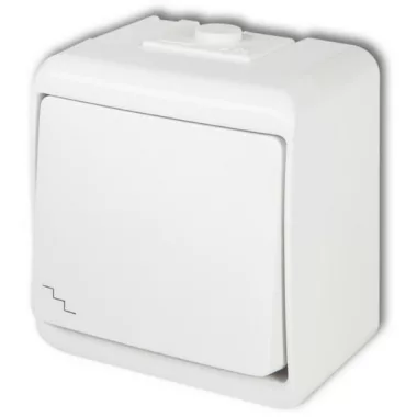 GAO 22041 Aquastar váltókapcsoló, fehér IP44