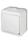 GAO 22081 Aquastar 1 pólusú kapcsoló, fehér IP44