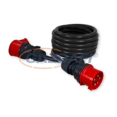 COMMEL 0744 Ipari adapter, H05VV-F 5x1.5, 10m, 16A, 400V~ 10500W, IP44
