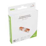   Wago 221-2411/995-012 Inline vez. összekötő működtető karral; minden vezetéktípushoz; max. 4 mm²; 2 vezeték; áttetsző készülékház; Átlátszó burkolat