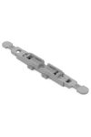 Wago 221-2501 Rögzítő adapter tehermentesítővel; 1irányú; 221-2411-es vezeték összekötőhöz; csavaros rögzítéshez; szürke
