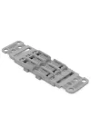 Wago 221-2503 Rögzítő adapter tehermentesítővel; 3irányú; 221-2411-es vezeték összekötőhöz; csavaros rögzítéshez; szürke