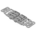   Wago 221-2513 Rögzítő adapter tehermentesítővel; 3irányú; 221-2411-es vezeték összekötőhöz; bepattintható rögzítólábbal; szürke