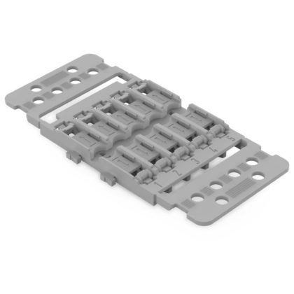   Wago 221-2515 Rögzítő adapter tehermentesítővel; 5irányú; 221-2411-es vezeték összekötőhöz; bepattintható rögzítólábbal; szürke