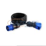   COMMEL 221-302 Ipari hosszabbító kábel dugóval és aljzattal, 10m, 16A, 250V~3500W, H07RN-F 3x1.5, fekete, IP44