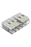 Wago 221-485 Vezeték összekötő rögzítő-leválasztókkal; minden vezetéktípushoz; robbanásbiztos alkalmazásokhoz; max. 4 mm²; 5 vezeték