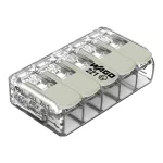   Wago 221-485 Vezeték összekötő rögzítő-leválasztókkal; minden vezetéktípushoz; robbanásbiztos alkalmazásokhoz; max. 4 mm²; 5 vezeték