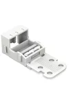 Wago 221-503 Rögzítő-távtartó; 3 vezetékes sorkapocshoz; 221 sorozat - 4 mm²; csavaros rögzítéshez; fehér