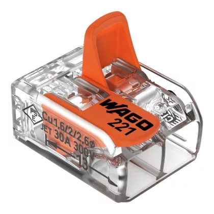   WAGO 221-612 Compact univerzális vezeték összekötő 2 x 0,5 - 6mm2 (2 vezetékes)