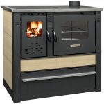   SOBA PE LEMNE CU PLITA SG PRO 2211488 Panonia, alb, iesire pe dreapta, 60 m 2