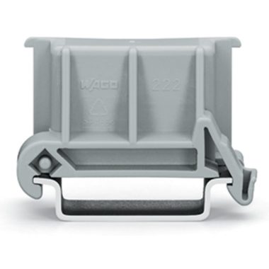 Wago 222-510 Döntött adapter DIN-sínhez; rögzítőtartóval kombinálva; 221-500 vagy 222-500; DIN-35 sínre szereléshez; szürke