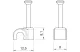 OBO 2225425 2006 35 RW Iso Nagel-Clip 6mm, L35 hófehér polipropilén