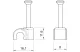 OBO 2227738 2009 35 LGR Iso Nagel-Clip 9mm, L35 világosszürke polipropilén