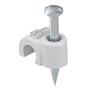 OBO 2228300 2018 40 LGR Iso Nagel-Clip 18mm, L40 világosszürke polipropilén