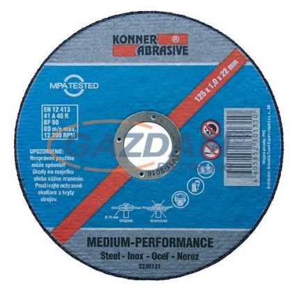 "KONER D603" fémvágó korong, 230x2,0x22 mm