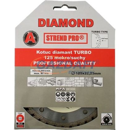   SG PRO 223915 "Diamond" turbo gyémántvágó, 125 mm