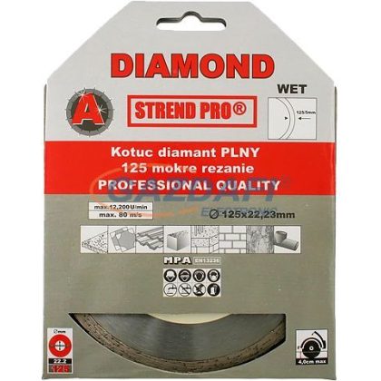   SG PRO 223918 "Diamond" nedves vágókorong, 125 mm