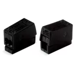   Wago 224-114 2 vezetékes világítási csatlakozó; nyomógomb a lámpaoldalon; Világító test oldal: minden vez típushoz; Hálózati oldal: tömör vezetékekhez; 224 széria; max. 2,5 mm²;