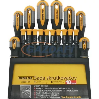 SG PRO 2250191 Csavarhúzó készlet, 18 részes