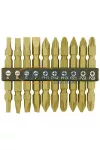 SG PRO 2250297 bitfej készlet, 10 részes, 65 mm, CrV