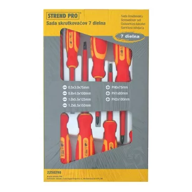 SG PRO 2250298 csavarhúzó készlet, 1000V-ig szigetelt, 7 részes