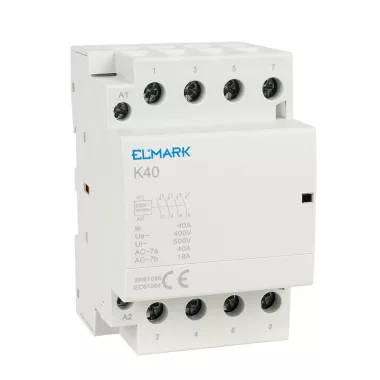 ELMARK Moduláris mágneskapcsoló, K40, 40A, 230V, 4NY