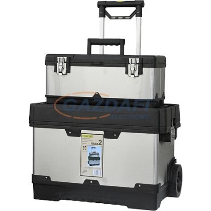   SG PRO 239039 Mobil szerszámosláda, rozsdamentes acél, 620x370x500 mm