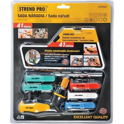 SG PRO 239482 Csavarhúzó készlet, 41 részes, bitfejes