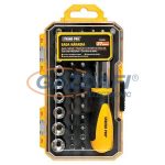   SG PRO 239483 Racsnis dugókulcs és bit készlet, 37 részes