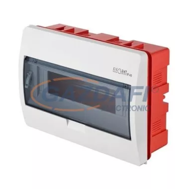 ELEKTRO-PLAST 2413-01 ELEGANT Elosztódoboz átlátszó ajtóval süllyesztett 12 modul